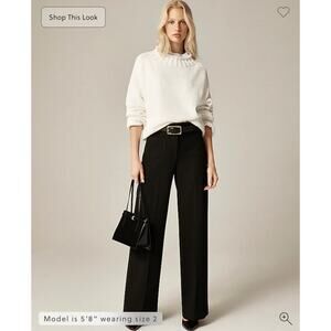 J. Crew Carolina pant in four-season stretch Black NWT size 10T